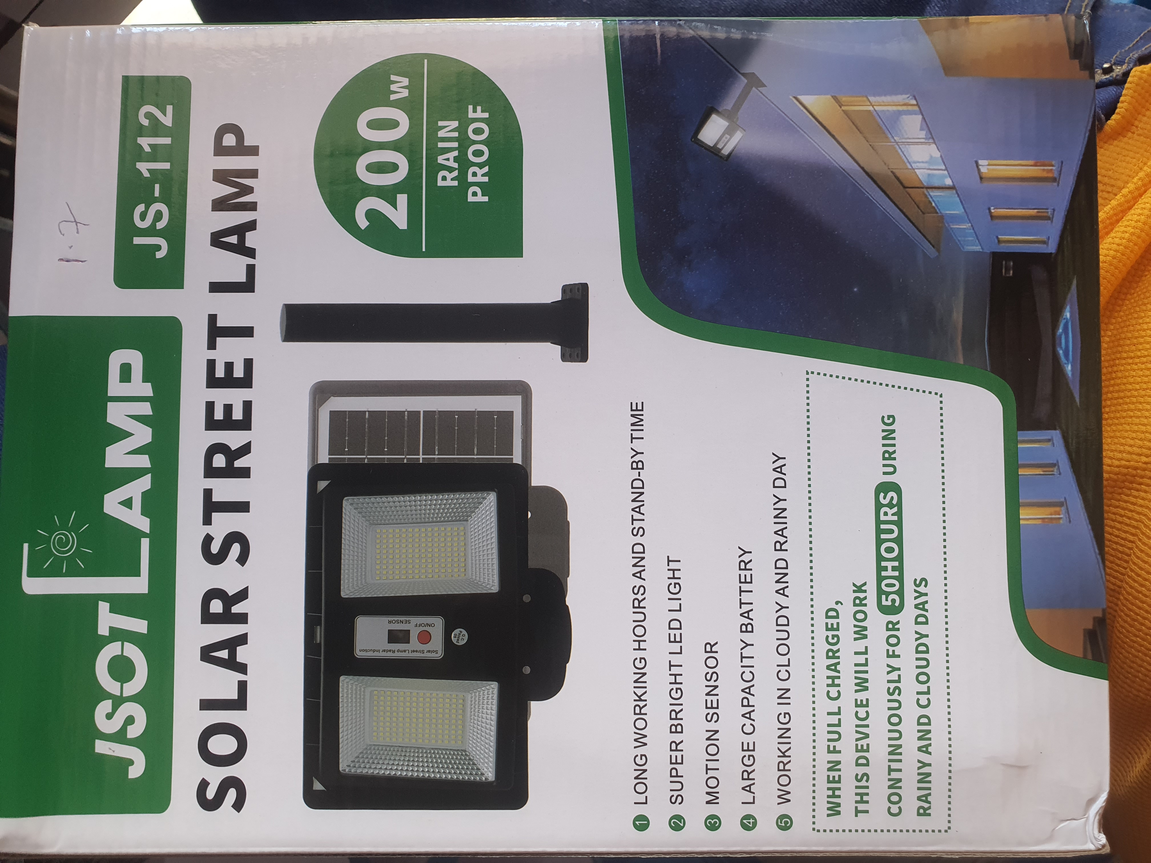 Solar Street Lamp Js 112