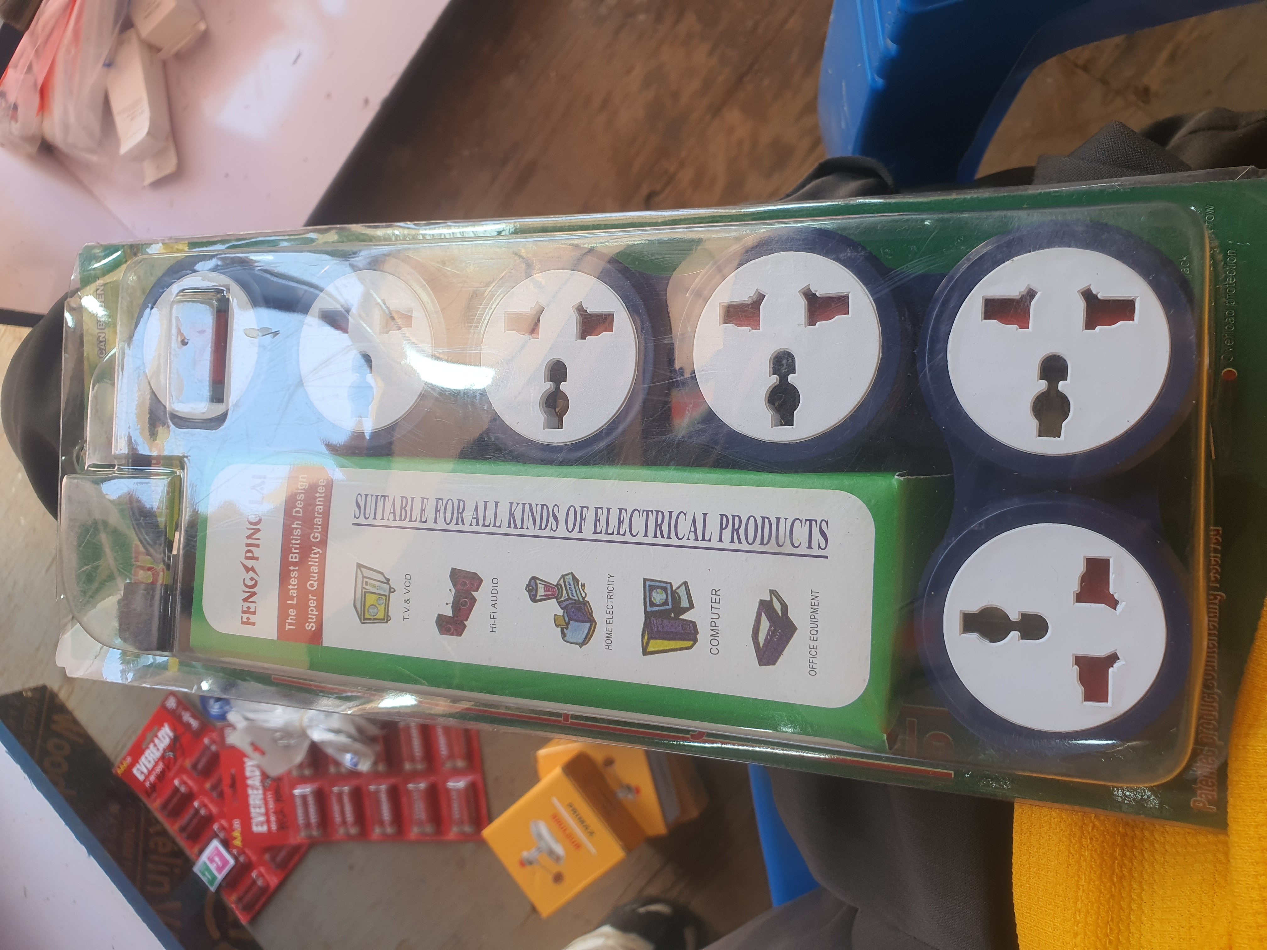 Rotating Outlet 5 Way Extension