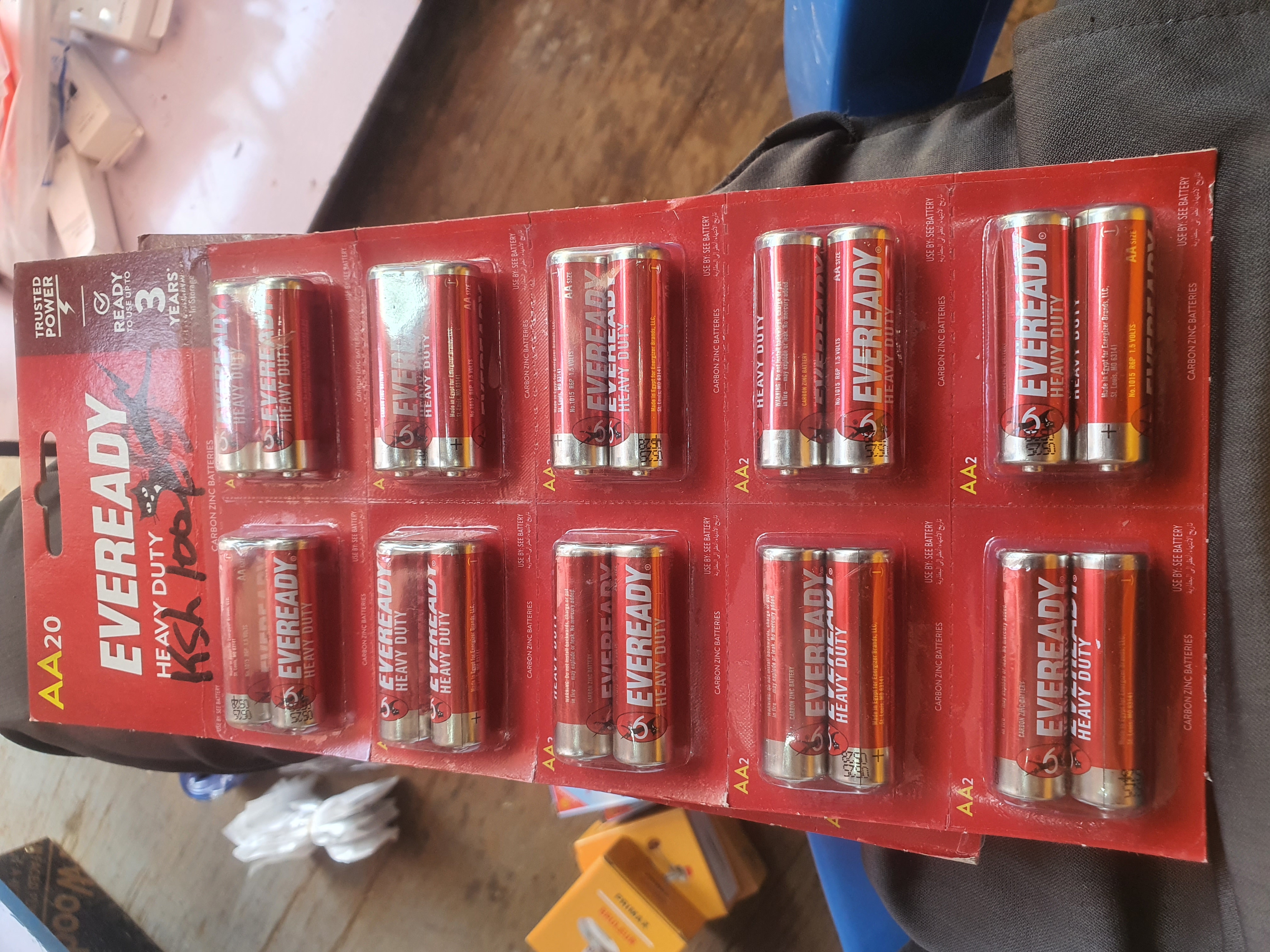 Everyeady Aa20 Heavy Duty