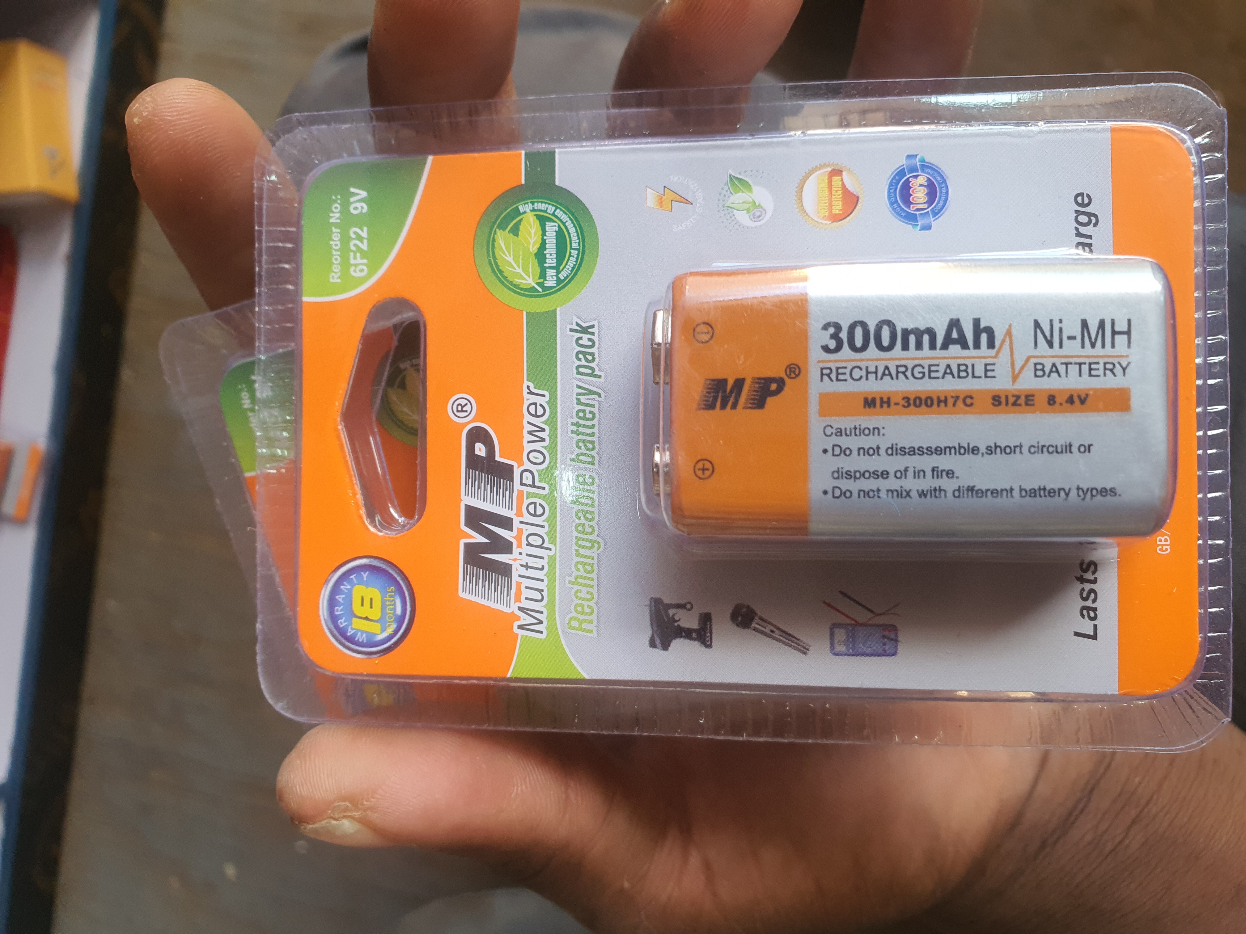 9v Battery Mp Multiple Power 6f22 9v