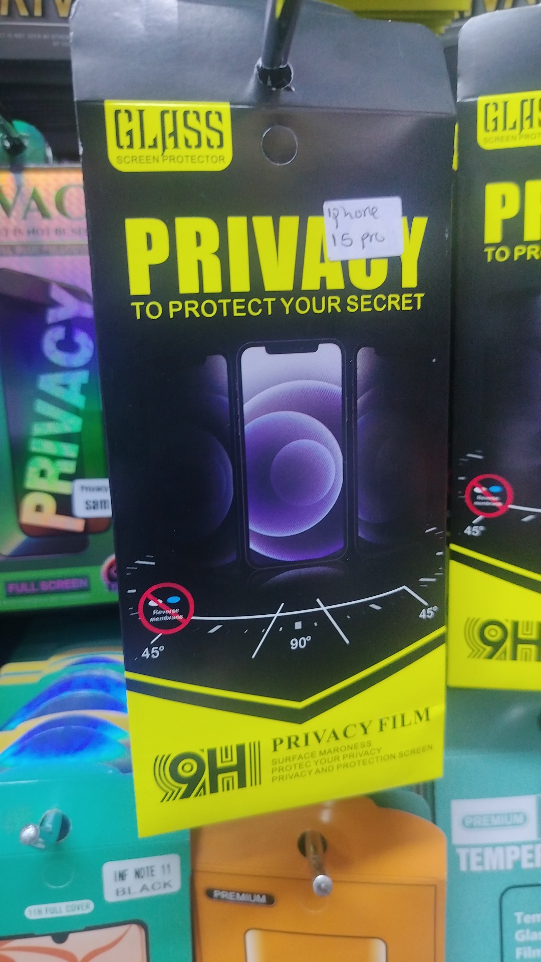 Privacy Glass Iphone 16pro