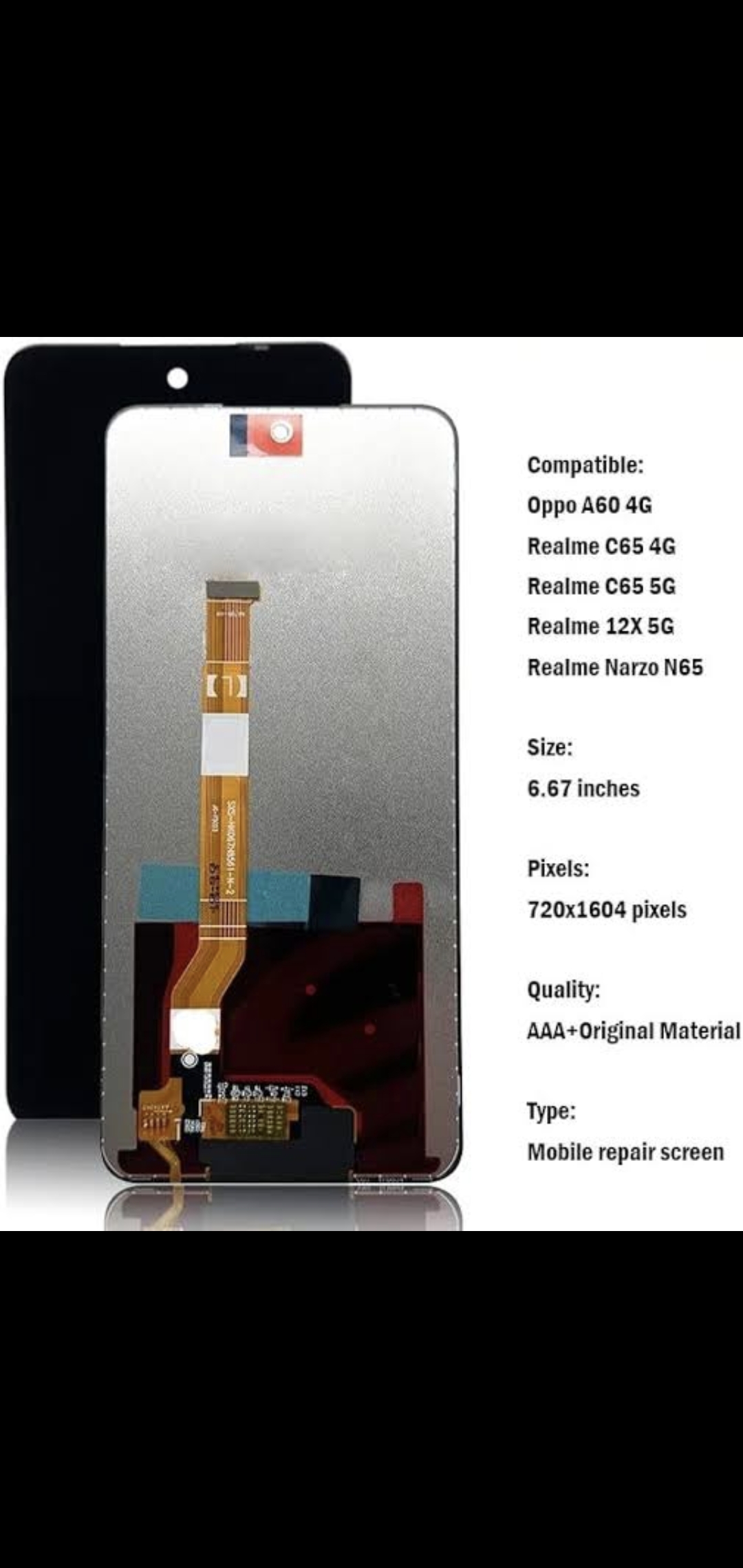 Oppo Realme C65/a60 4g /v60/a3 Pro/ A3x Comp Lcd