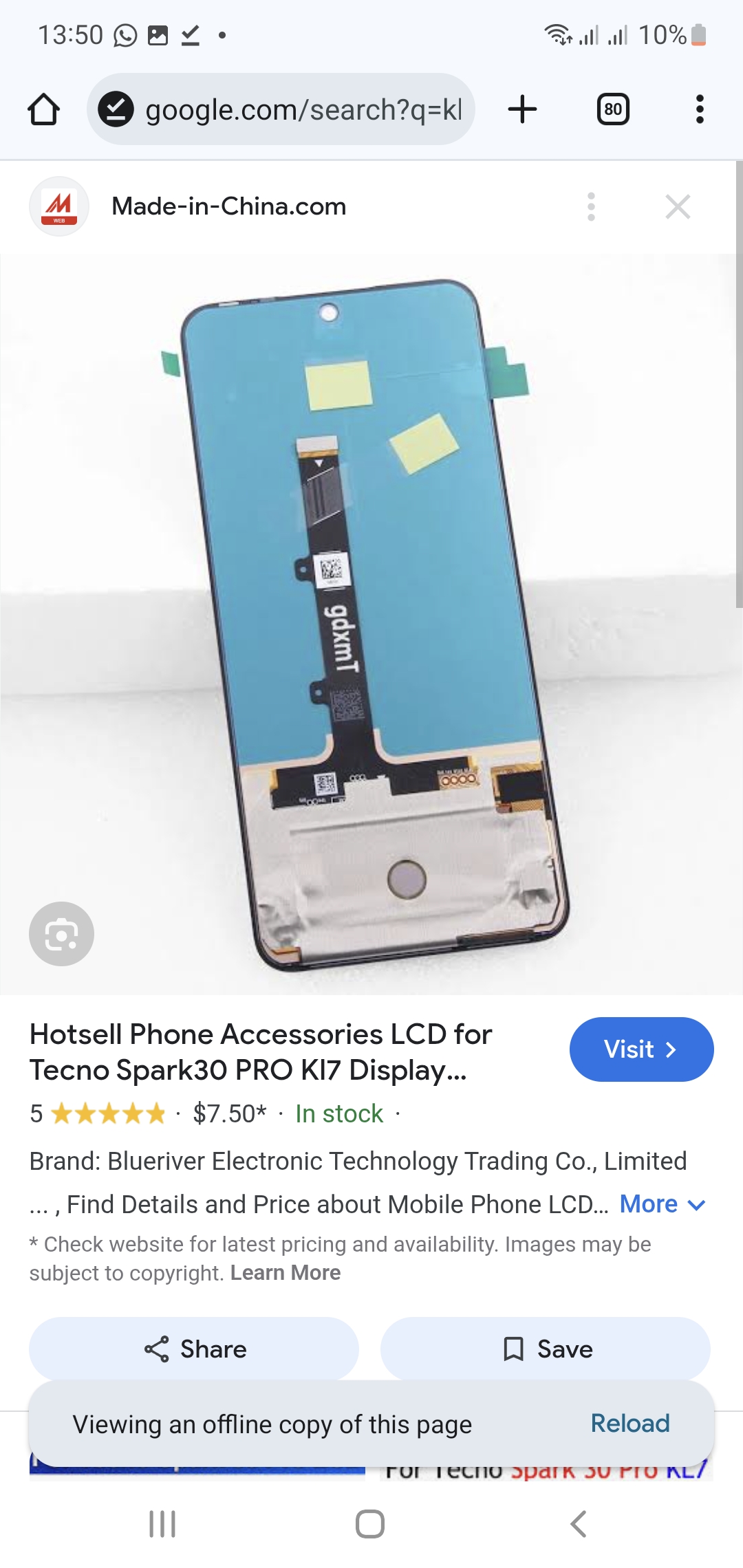 Tecno Kl7 / Spark 30 Pro Complete/x6881