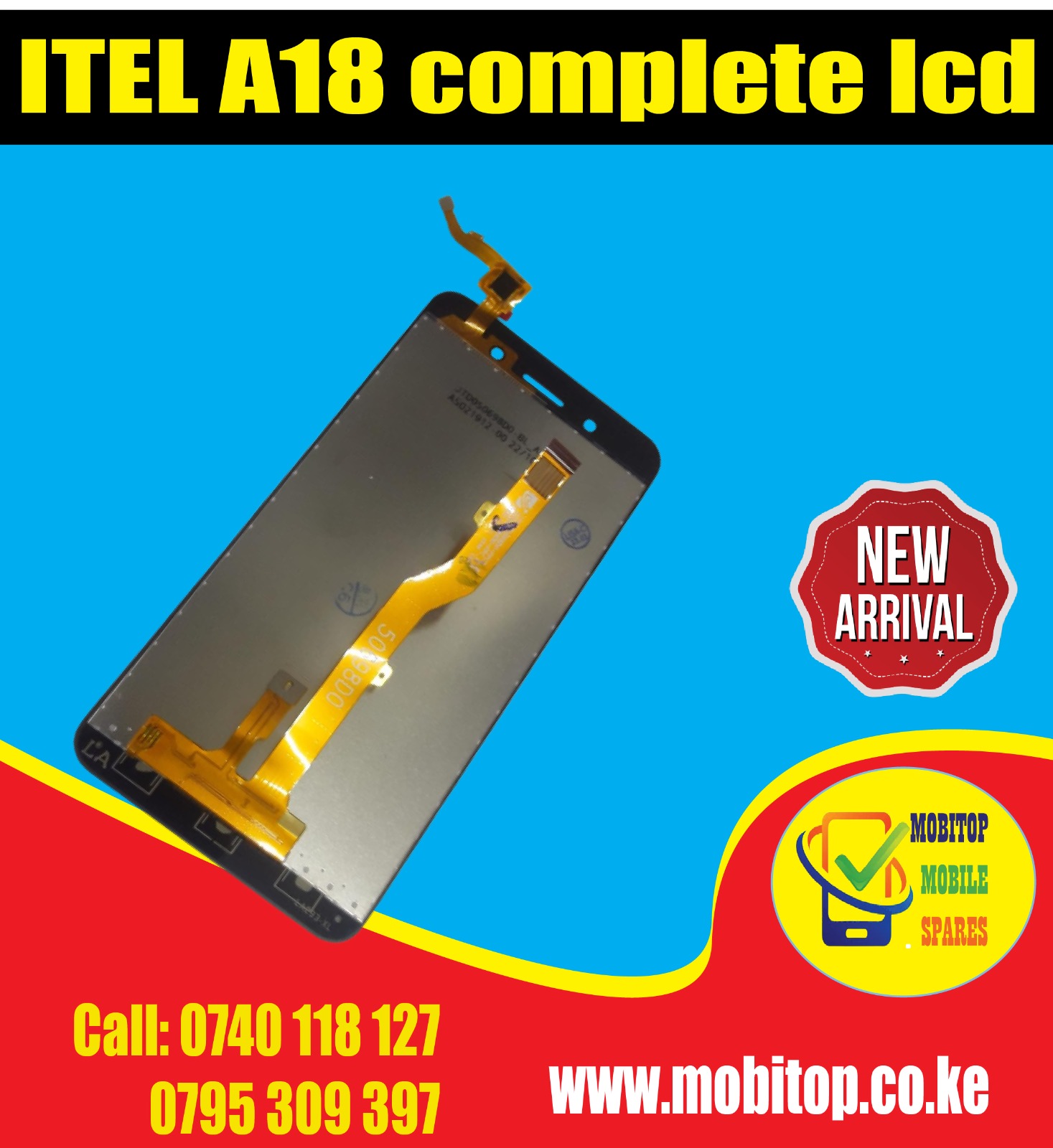 Itel A23 Pro/l5006/a17/a18/a33 Plus Framed Comp Lcd