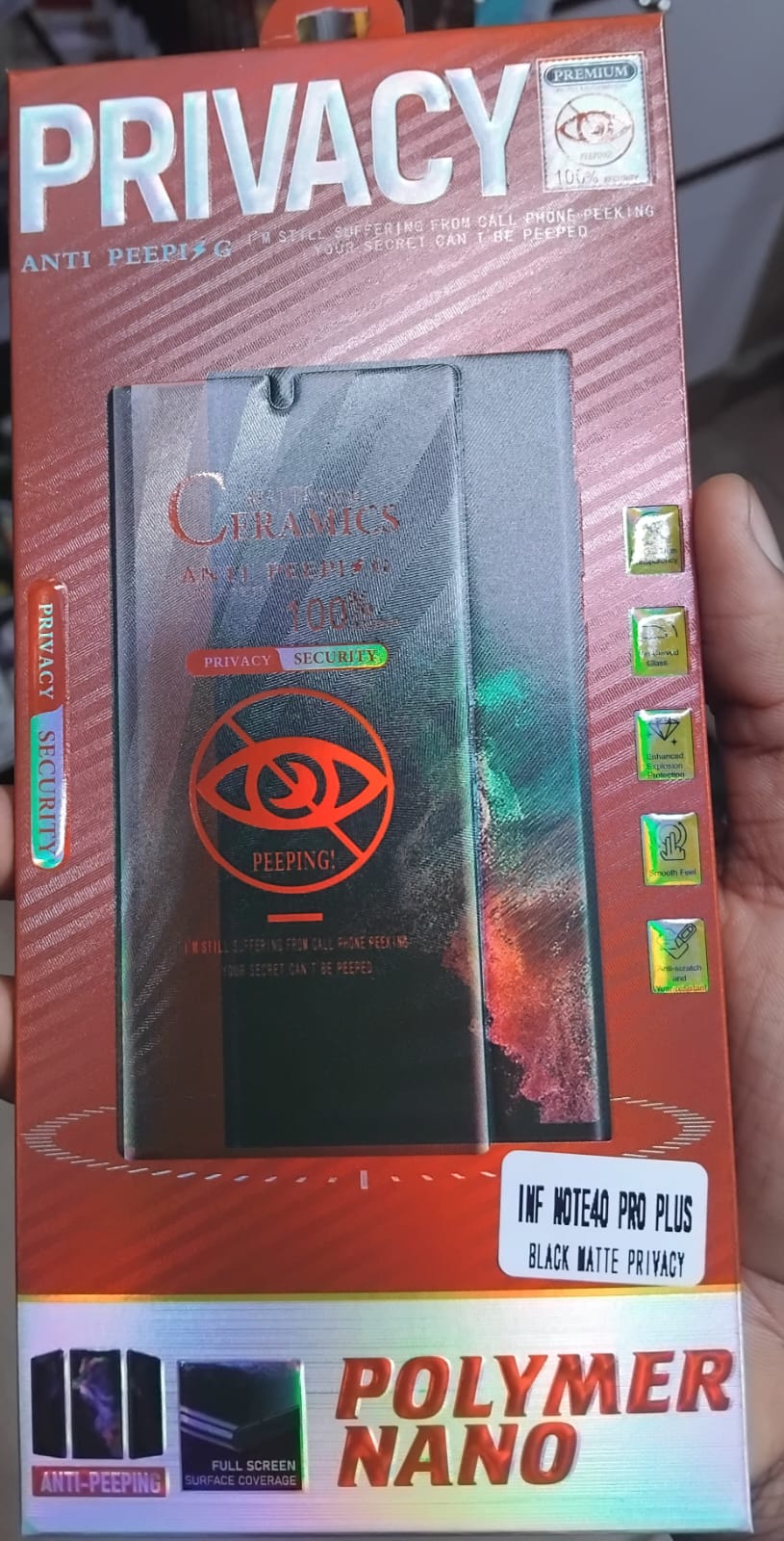 Ceramic Privacy Curved Note 40 Pro Plus