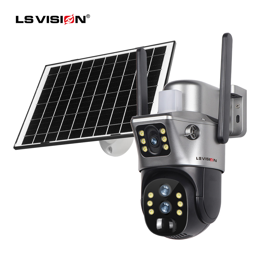 4g Solar Cctv Camera Grey
