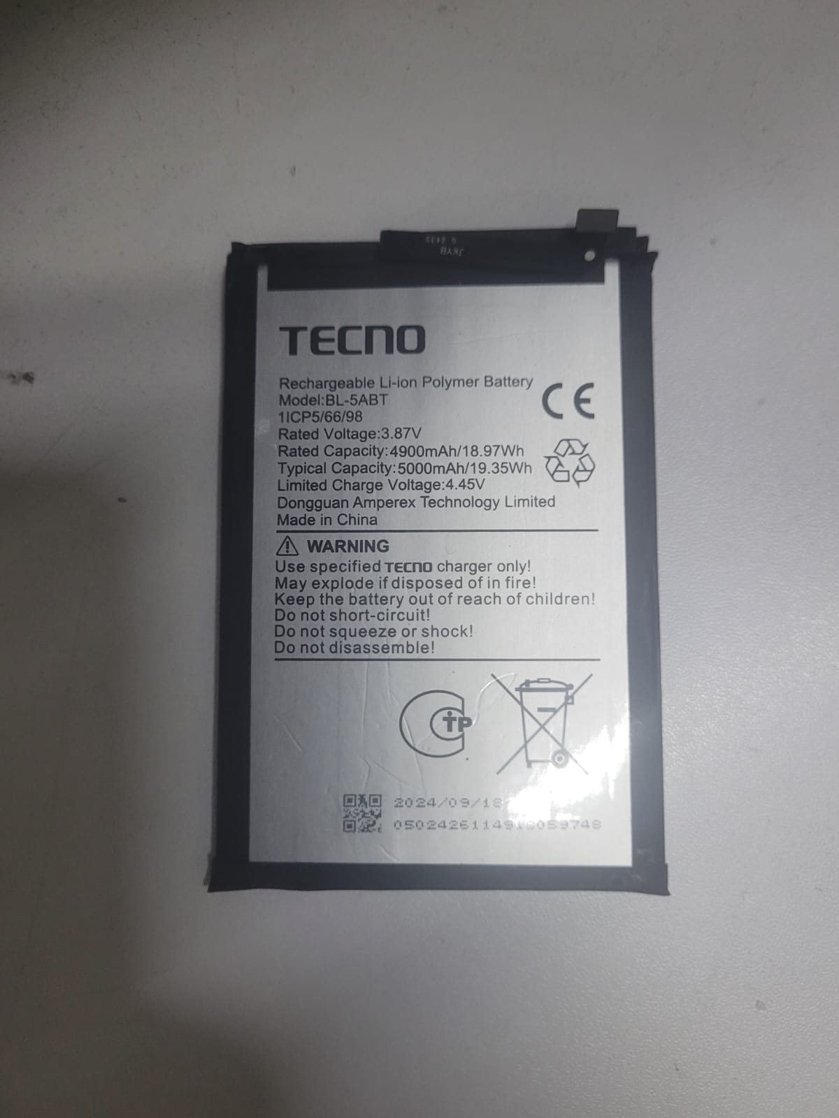 Battery Tecno