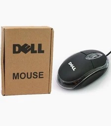 Dell Mouse Wired Brown Box